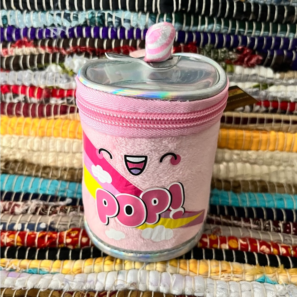 Hobby Lobby Pink Pop! Plush Zippered Keychain